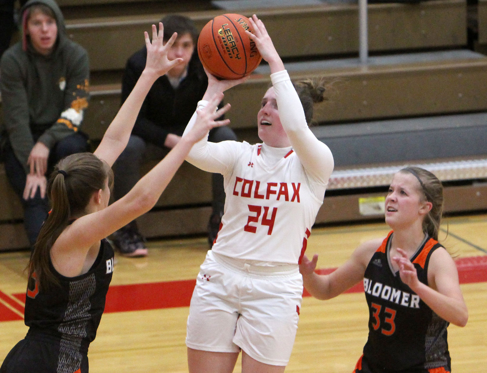 Bloomer girls basketball at Colfax 11-22-21